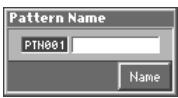ROLAND FANTOM - Assigning a Name to a Pattern (Pattern Name) - 1