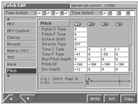 ROLAND FANTOM - Modifying Pitch (Pitch) - 1