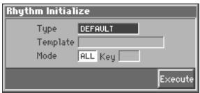 ROLAND FANTOM - Press [7 (Init)]. - 1
