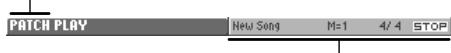 ROLAND FANTOM - Functions in the PATCH PLAY Screen - 1