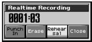 ROLAND FANTOM X - Using the pads for realtime erase - 2