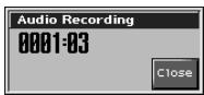 ROLAND FANTOM X - When you've chosen the desired setting in the Audio Rec Standby window, press [PLAY] or [F8 (Start)]. - 1