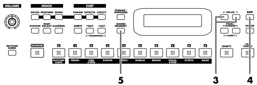 ROLAND JUNO D - ■ Switching chord sets - 1