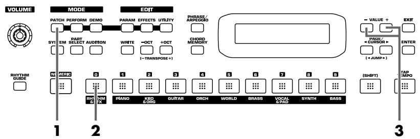 ROLAND JUNO D - Selecting a rhythm set - 1