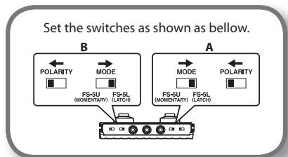 ROLAND CUBE-40XL - Foot Switch Settings - 4
