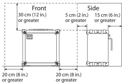 ROLAND CUBE-40XL - WARNING - 1