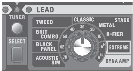 ROLAND CUBE-40XL - Memory priority mode (factory setting) - 1