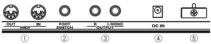 ROLAND E-09W - Rear Panel - 1