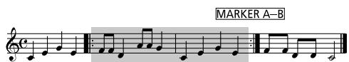 ROLAND E-09W - Repeat Playback of a Specified Region - 2