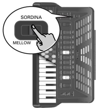 ROLAND FR-3SB - Utilisation de la sourdine (sordina) - 1