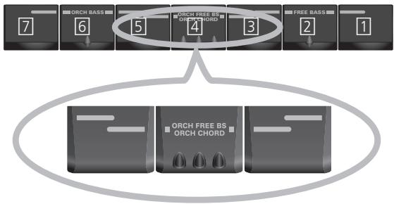 ROLAND FR-3XB BK - Press the three "FREE BASS" registers again to return to normal Bass mode. - 1