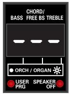 ROLAND FR-3XB BK - To transpose one octave up, hold down the [SET] register and press treble register [2] (OCT+). - 3