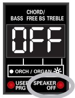 ROLAND FR-3XB BK - Switching off the internal speakers (Speaker Mode) - 1