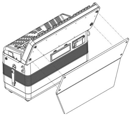 ROLAND FR-3XB BK - Installing and removing batteries - 1
