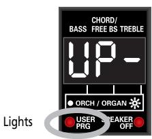 ROLAND FR-3XB WH - Press the [USER PROGRAM] button. - 2