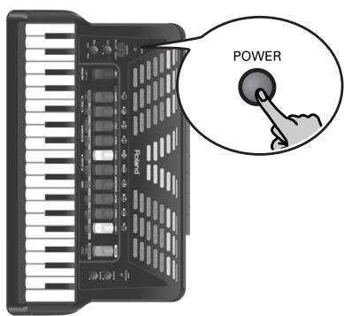 ROLAND FR-3XB WH - Turning off the power - 1