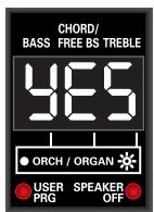 ROLAND FR-3XB WH - Press register [2] (VALUE  ) to save your settings. - 1