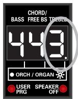 ROLAND FR-3XB WH - Press the [ORGAN/ORCHESTRA] register once if you wish to select an orchestral sound, or twice to select an organ sound. - 1