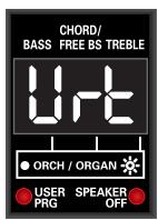 ROLAND FR-3XB WH - Press and hold the [SET] register until the display looks as follows: - 1