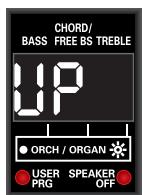 ROLAND FR-3XB WH - To transpose one octave up, hold down the [SET] register and press treble register [2] (OCT+). - 1