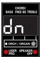 ROLAND FR-3XB WH - To transpose one octave up, hold down the [SET] register and press treble register [2] (OCT+). - 2