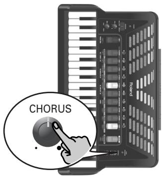 ROLAND FR-3XB WH - Adjusting the chorus and reverb effects - 1