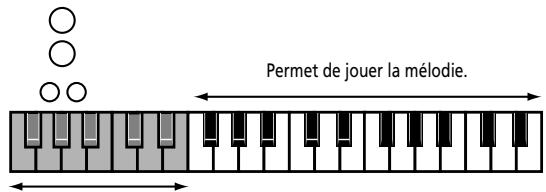 Permet de jouer la mélodie.