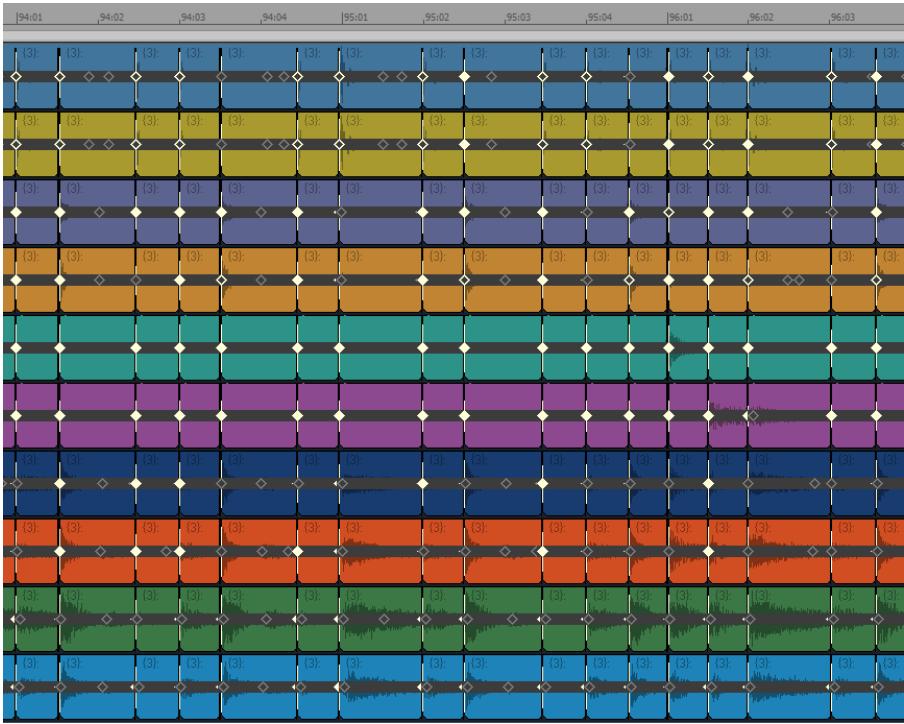ROLAND SONAR X1 STUDIO - Quantiser une batterie multipistes sans étirer les données audio - 7