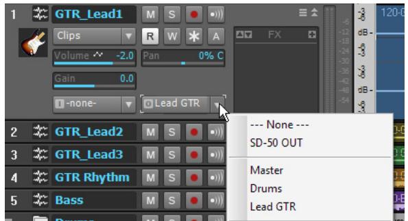 ROLAND SONAR X1 STUDIO - Agrandir une piste de manière à faire apparaître toutes ses commandes - 3