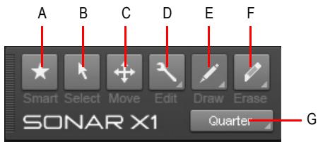 ROLAND SONAR X1 STUDIO - Afficher/masquer le module outils - 1