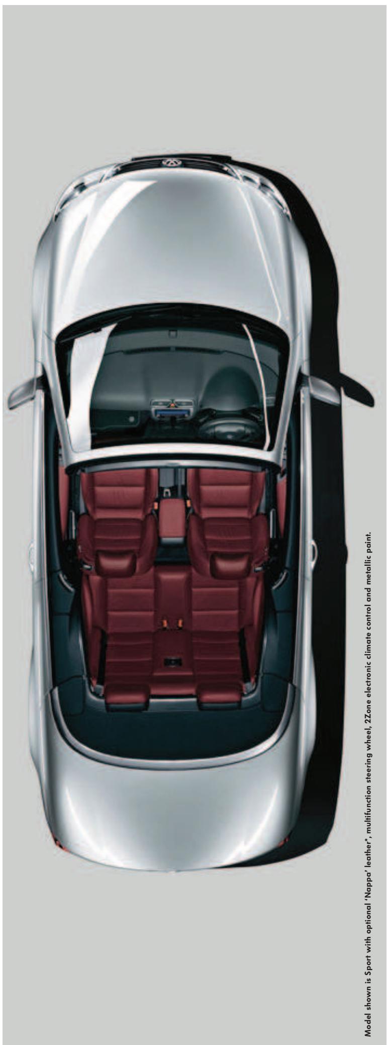 VOLKSWAGEN EOS - Design | Roof system | Interior | Safety | Equipment | Wheels | Colours & Upholstery | Engines | Technology | Service - 1