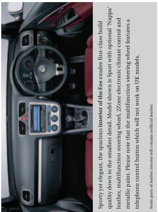 VOLKSWAGEN EOS - Design | Roof system | Interior | Safety | Equipment | Wheels | Colours & Upholstery | Engines | Technology | Service - 3