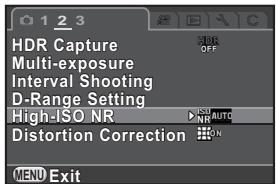 PENTAX Q - Press the four-way controller (▶). - 1