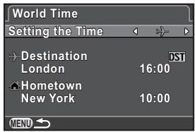 PENTAX Q - Setting the World Time - 1