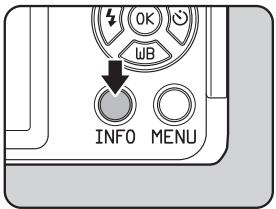 PENTAX Q - Press the INFO button in Capture mode. - 1