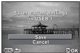 PENTAX Q - Saving the Camera Settings - 3