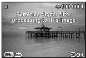 PENTAX Q - Use the e-dial to select an image for applying the same filter effects, and press the OK button. - 1