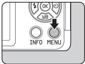 PENTAX Q - Press the MENU button. - 1