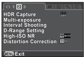 PENTAX Q - Use the four-way controller (▲▼) to select an item. - 1