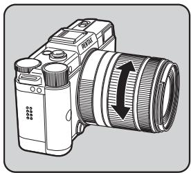 PENTAX Q - Turn the zoom ring to the right or left. - 1