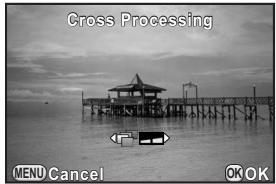 PENTAX Q - Use the four-way controller (▲▶) to change the parameters. - 1