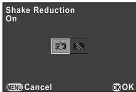 PENTAX Q - Use the four-way controller (▶) to select (↓) or (↑), and press the OK button. - 1