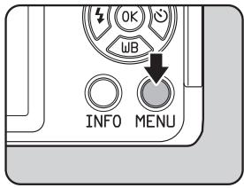 PENTAX Q - Press the MENU button in Capture mode. - 1