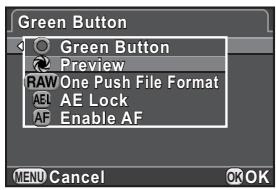 PENTAX Q - Assigning the Preview Function to the Green Button - 1