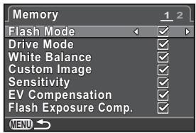 PENTAX Q - Use the four-way controller (▲▼) to select an item, and use the four-way controller (▲▶) to select or. - 1