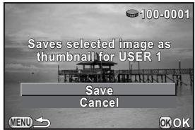 PENTAX Q - Saving a,Thumbsail Image to the USER Mode - 1