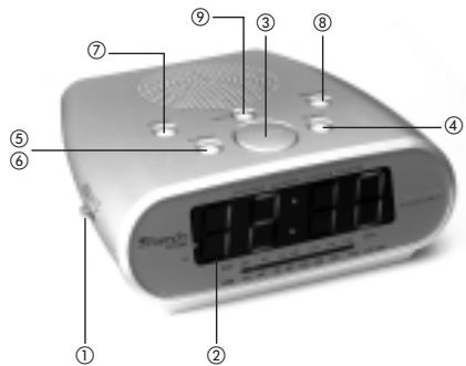KOMPERNASS EBENCH KH 2284 RADIO-REVEIL - 1