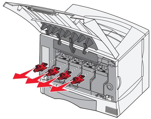 LEXMARK 4600 MFP OPTION - Entfernen der Druckkassettenverpackung - 4