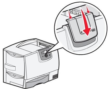 LEXMARK 4600 MFP OPTION - Installieren der Abdeckung für die Druckerbedienerkonsole - 5