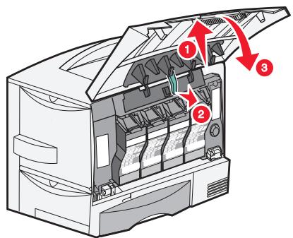 LEXMARK 4600 MFP OPTION - Installieren der Abdeckung für die Druckerbedienerkonsole - 8